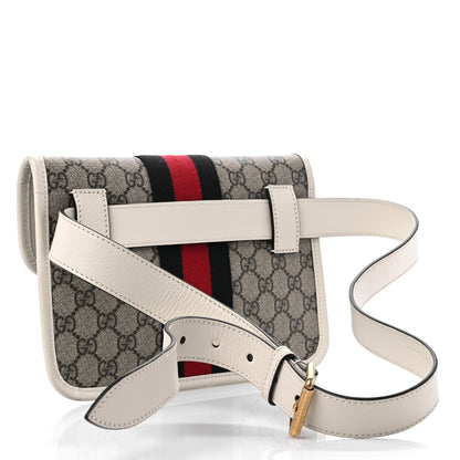 Gucci GG Supreme Monogram Web Small Ophidia Belt Bag 100 40 Brown White 3 of 10