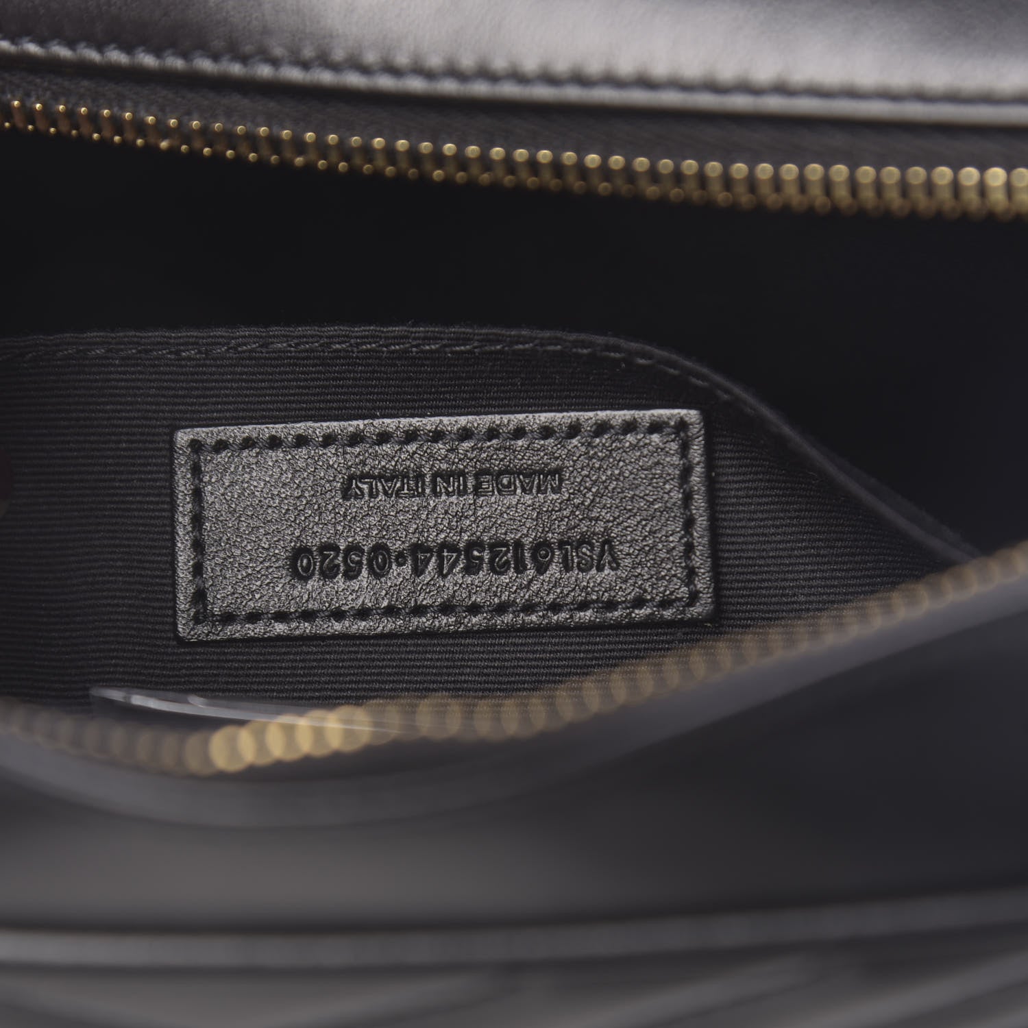 Saint Laurent Calfskin Matelasse Monogram Lou Camera Bag Black 7 of 10