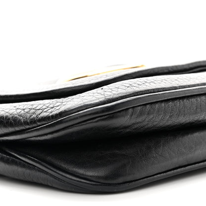 Gucci Pebbled Calfskin Small 1973 Chain Shoulder Bag Black 9 of 12
