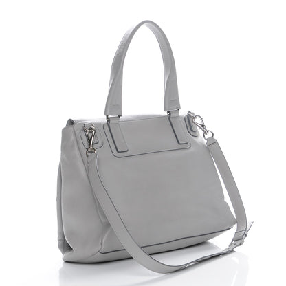Givenchy Grained Calfskin Medium Pandora Pure Flap Bag Pearl Grey 4 of 8