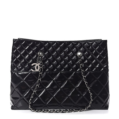 Chanel Vinyl Quilted Large In The Business Tote Black 1 of 10