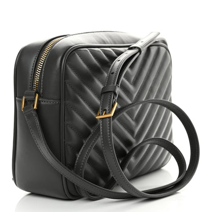 Saint Laurent Calfskin Matelasse Monogram Lou Camera Bag Storm 3 of 11