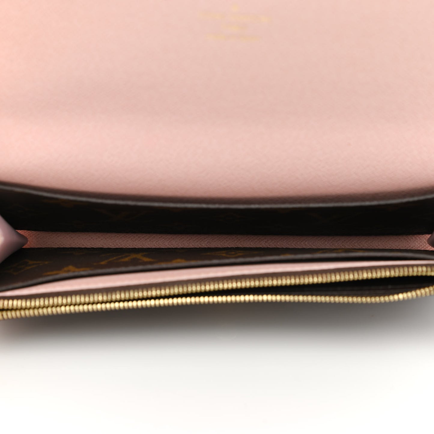 Monogram Emilie Wallet Rose Ballerine