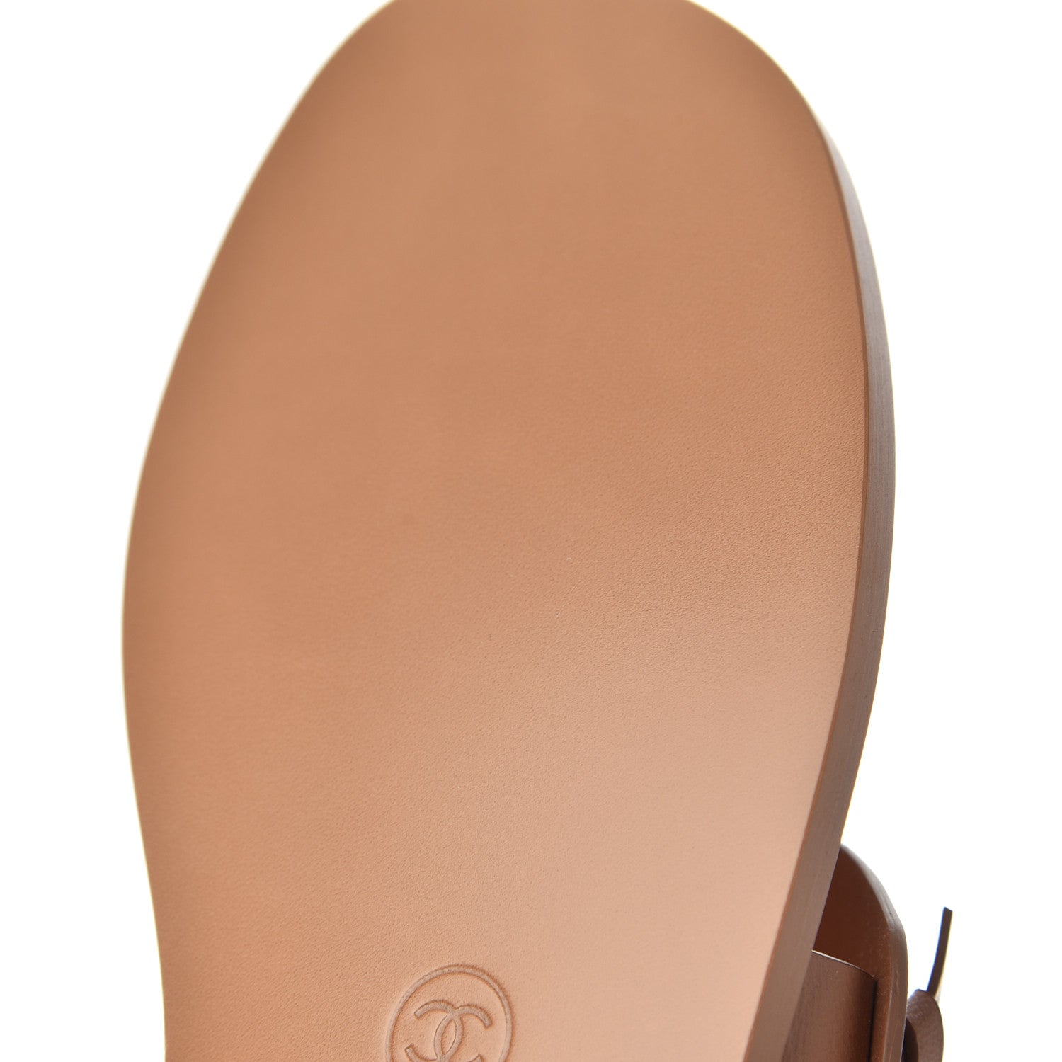 Chanel Goatskin CC Sandals 40 Brown 10 of 11