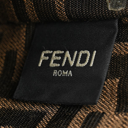 Fendi Fabric Jacquard FF 1974 Mini Baguette Tobacco Moro Black 6 of 10