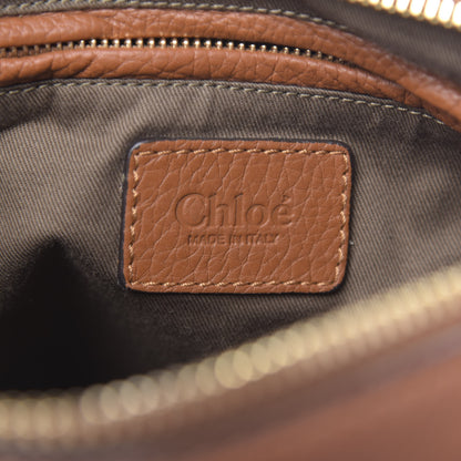 Chloe Calfskin Medium Marcie Satchel Tan 6 of 14