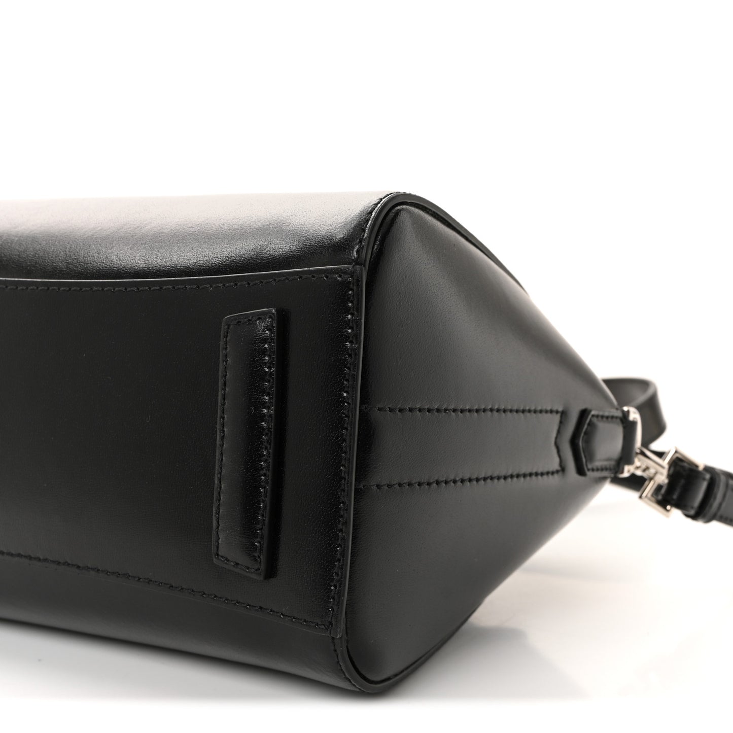 Shiny Lord Calfskin Mini Antigona Black