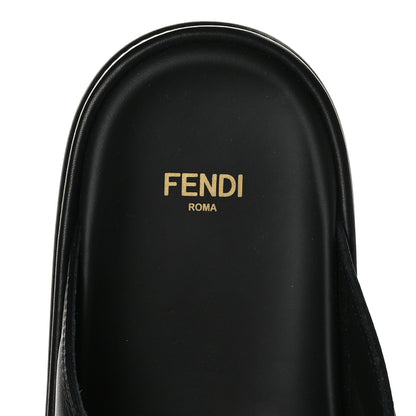 Fendi Vitello Womens Fendigraphy Slide Sandals 40 Black 6 of 8