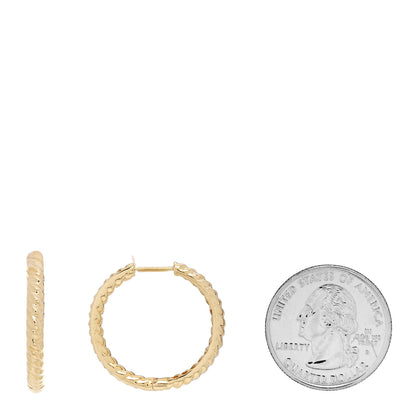 Anita Ko 18K Yellow Gold Classic Medium Zoe Hoop Earrings 2 of 4