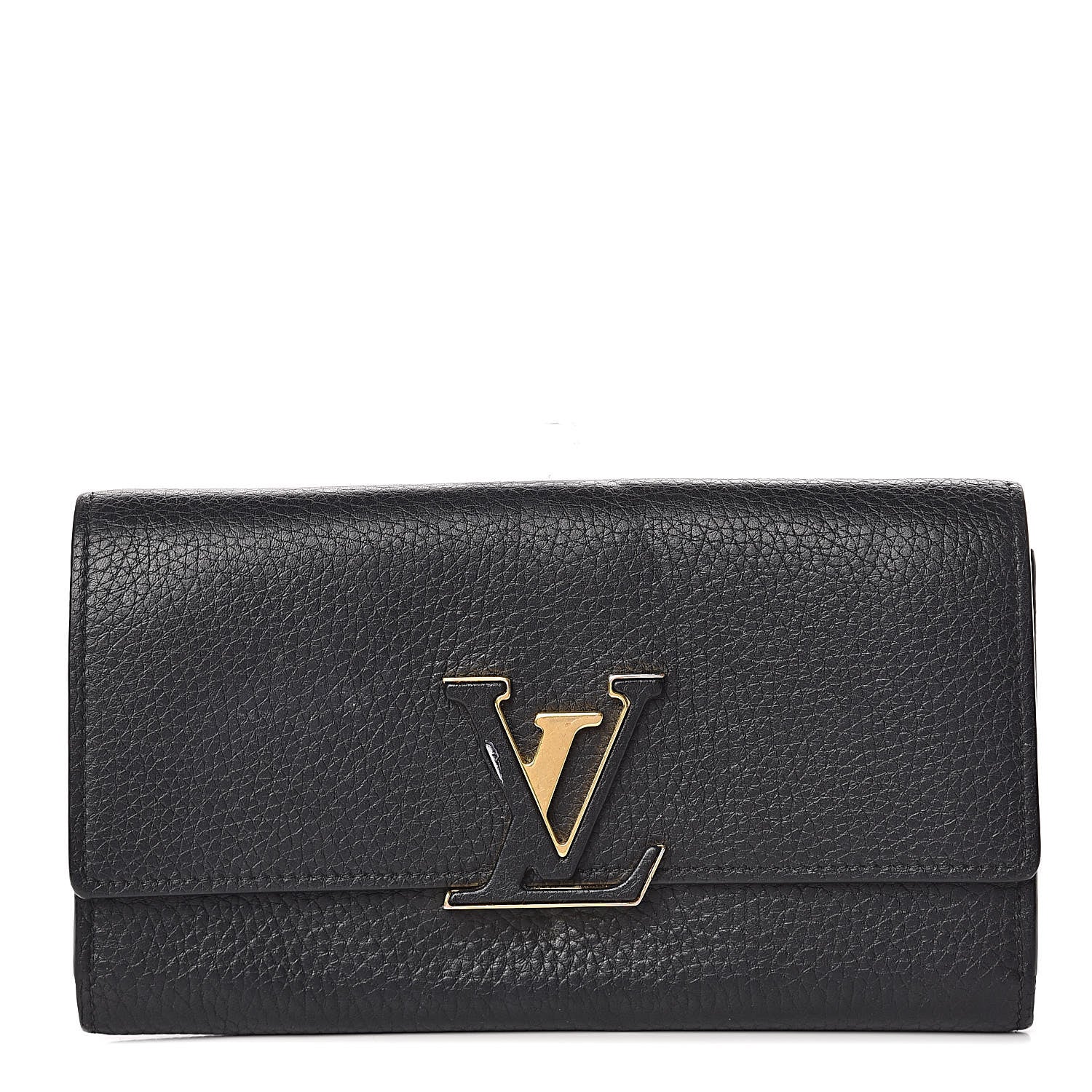 Louis Vuitton Taurillon Capucines Wallet Black 1 of 8
