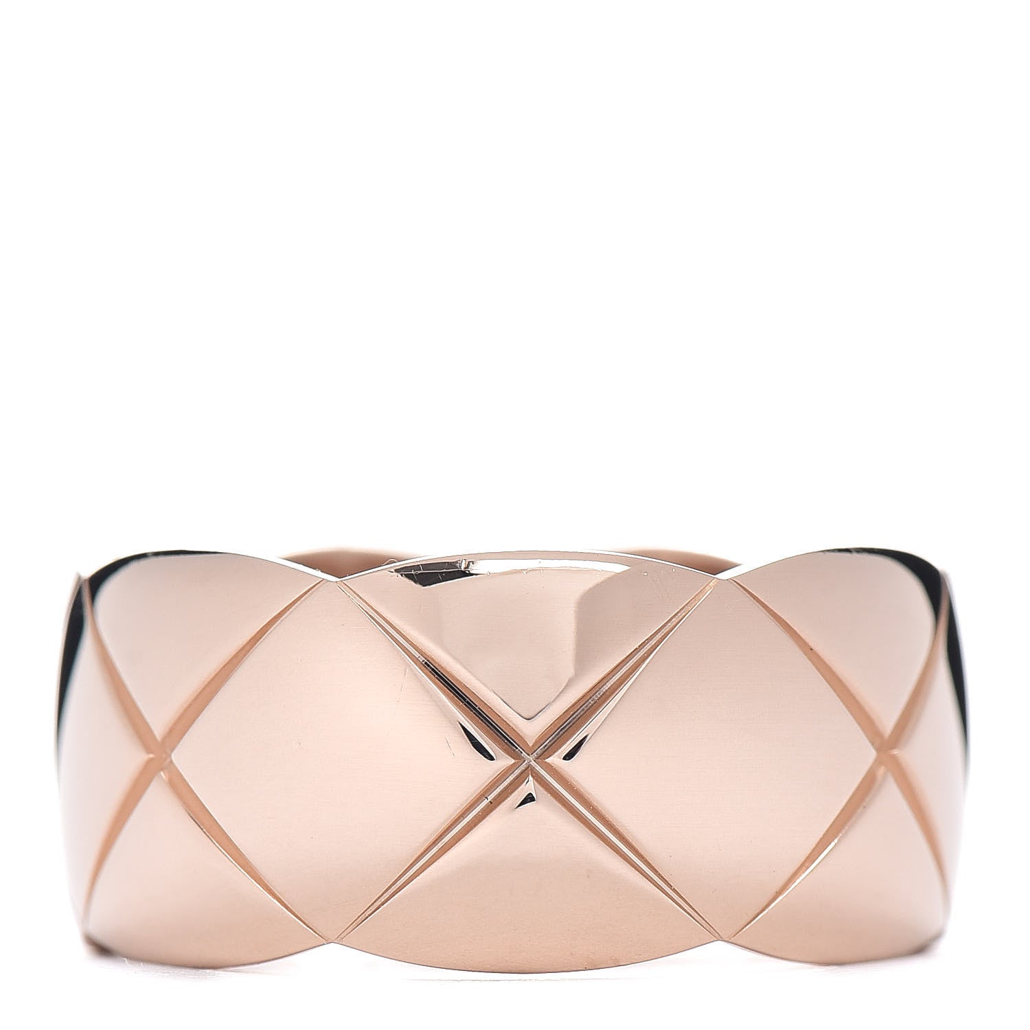 Chanel 18K Beige Gold Diamond Large Coco Crush Ring 61 9.5 3 of 4