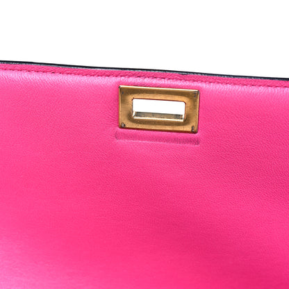 Celine Box Calfskin Medium Classic Box Flap Bag Hibiscus 12 of 17