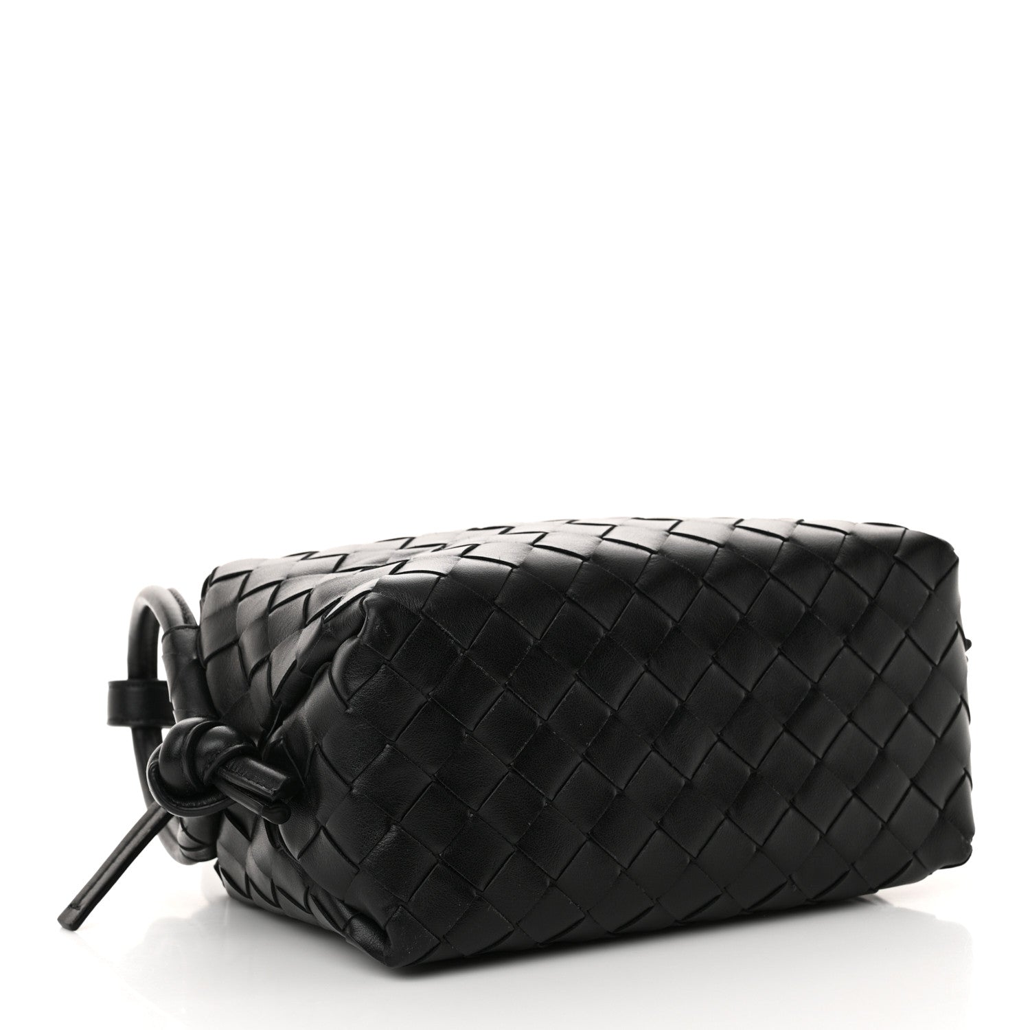 Bottega Veneta Calfskin Intrecciato Small Loop Top Handle Black 5 of 13
