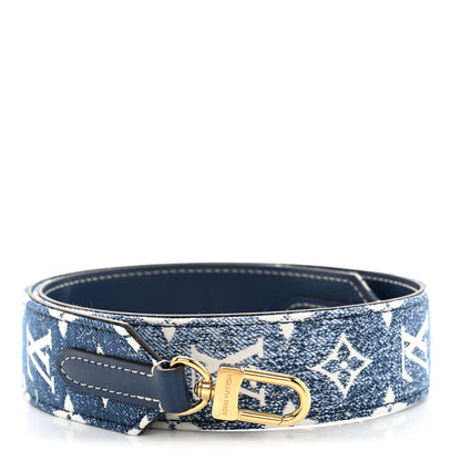 Louis Vuitton Denim Monogram Jacquard Bandouliere Shoulder Strap Bleu 1 of 5