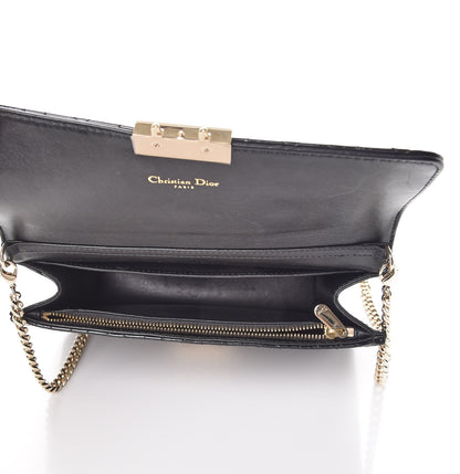Christian Dior Patent Cannage Miss Dior Promenade Pouch Black 5 of 8