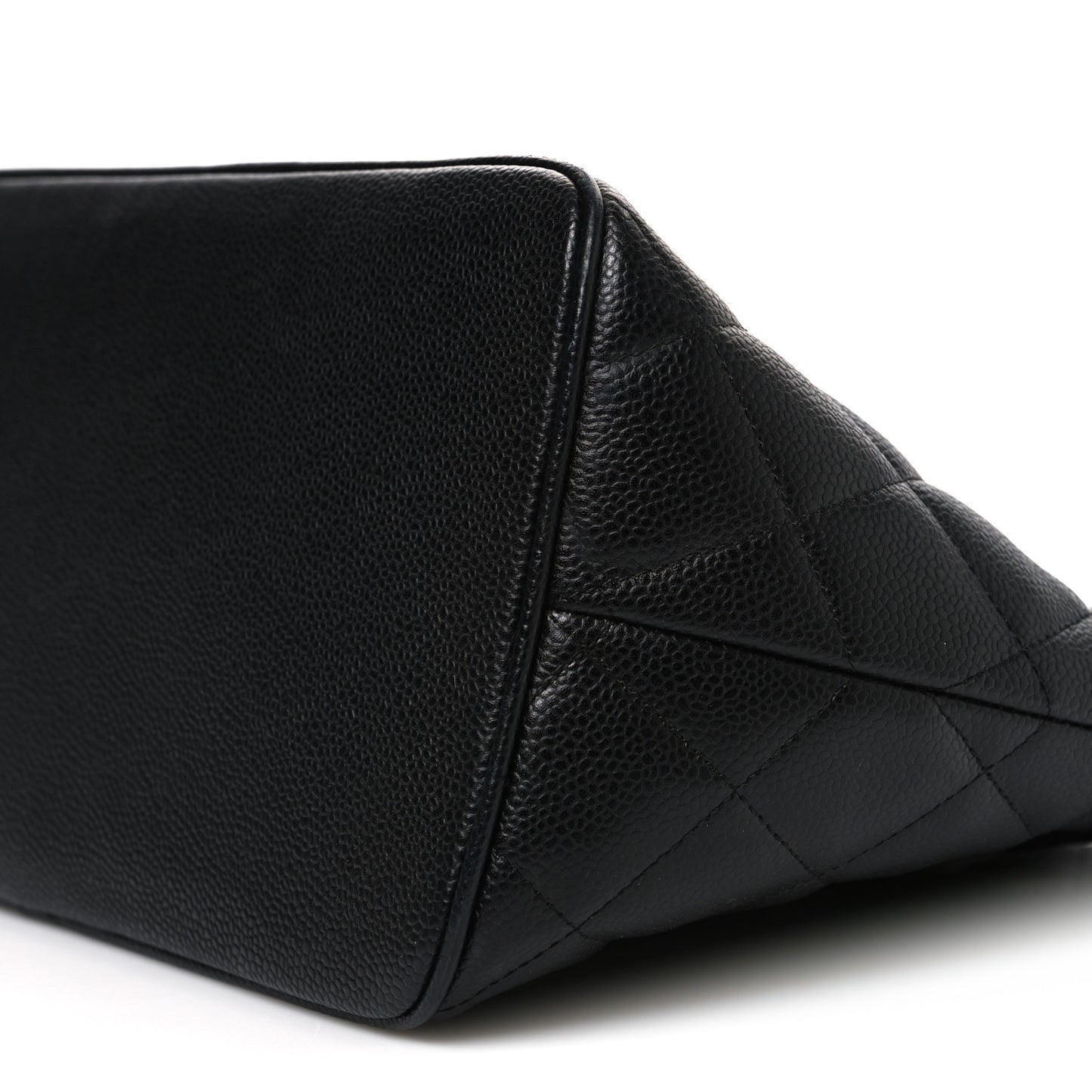 Caviar Quilted Medallion Tote Black