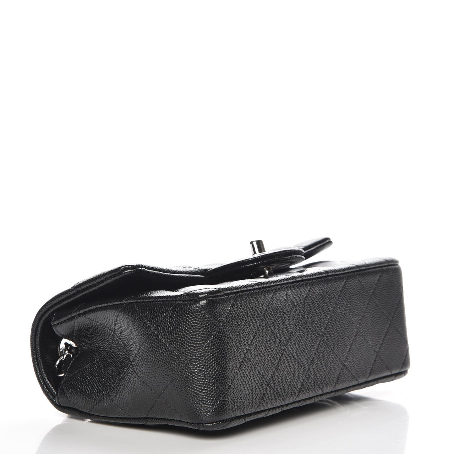 Caviar Quilted Mini Rectangular Flap Black