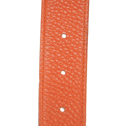 Hermes Box Togo 32mm Belt Strap 90 Orange Terre Battue 4 of 6