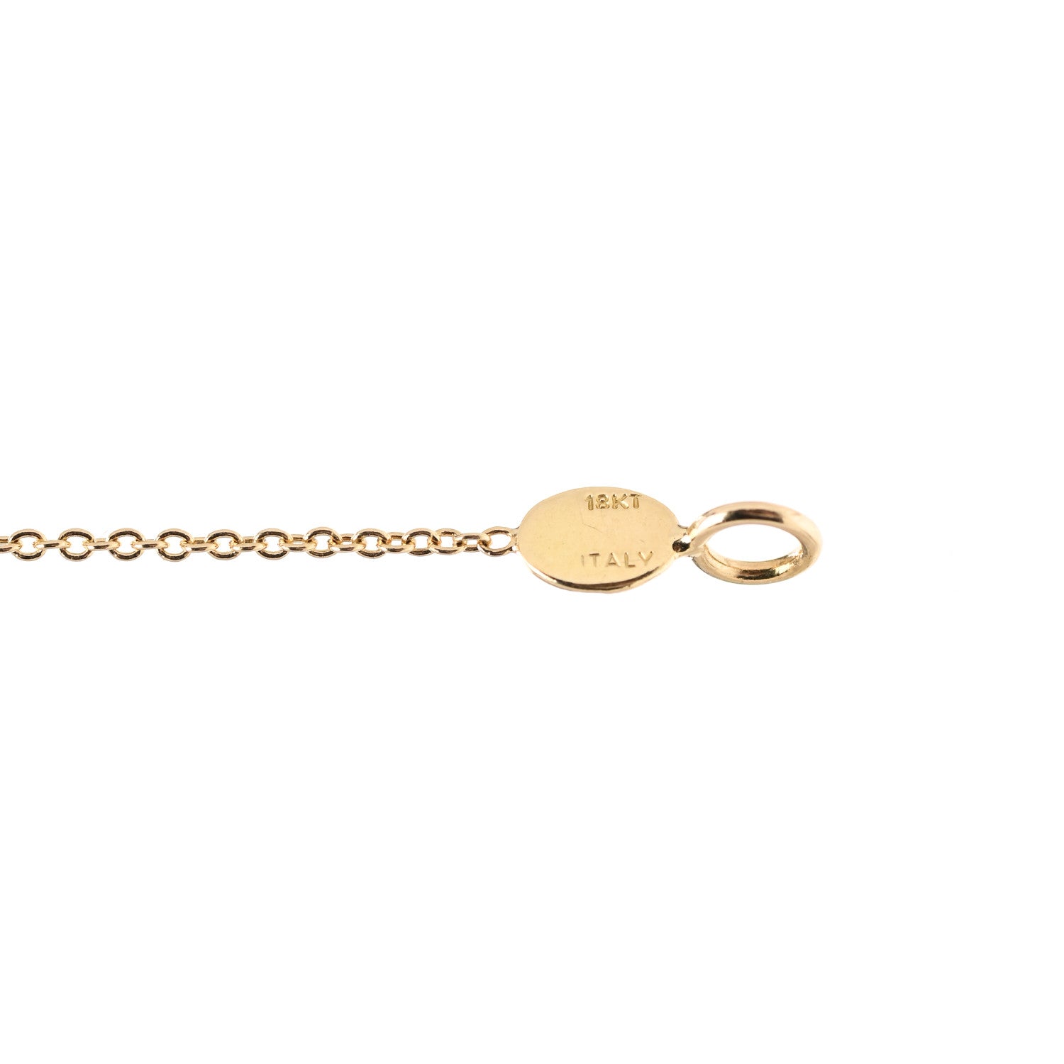 Roberto Coin 18K Yellow Gold Diamond .25ct Diamonds By The Inch Five Station Necklace 4 of 5