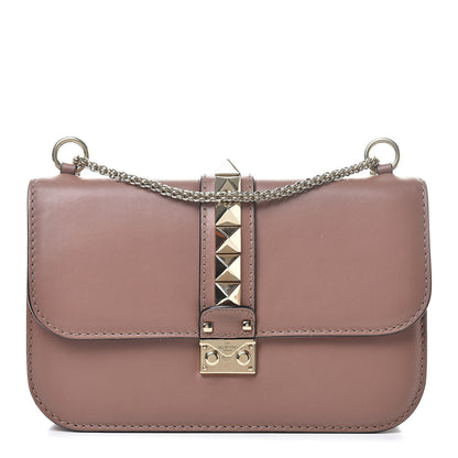 Valentino Garavani Vitello Medium Glam Lock Rockstud Flap Brownish 1 of 13