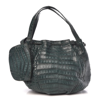 Nancy Gonzalez Crocodile Satchel Green 1 of 7