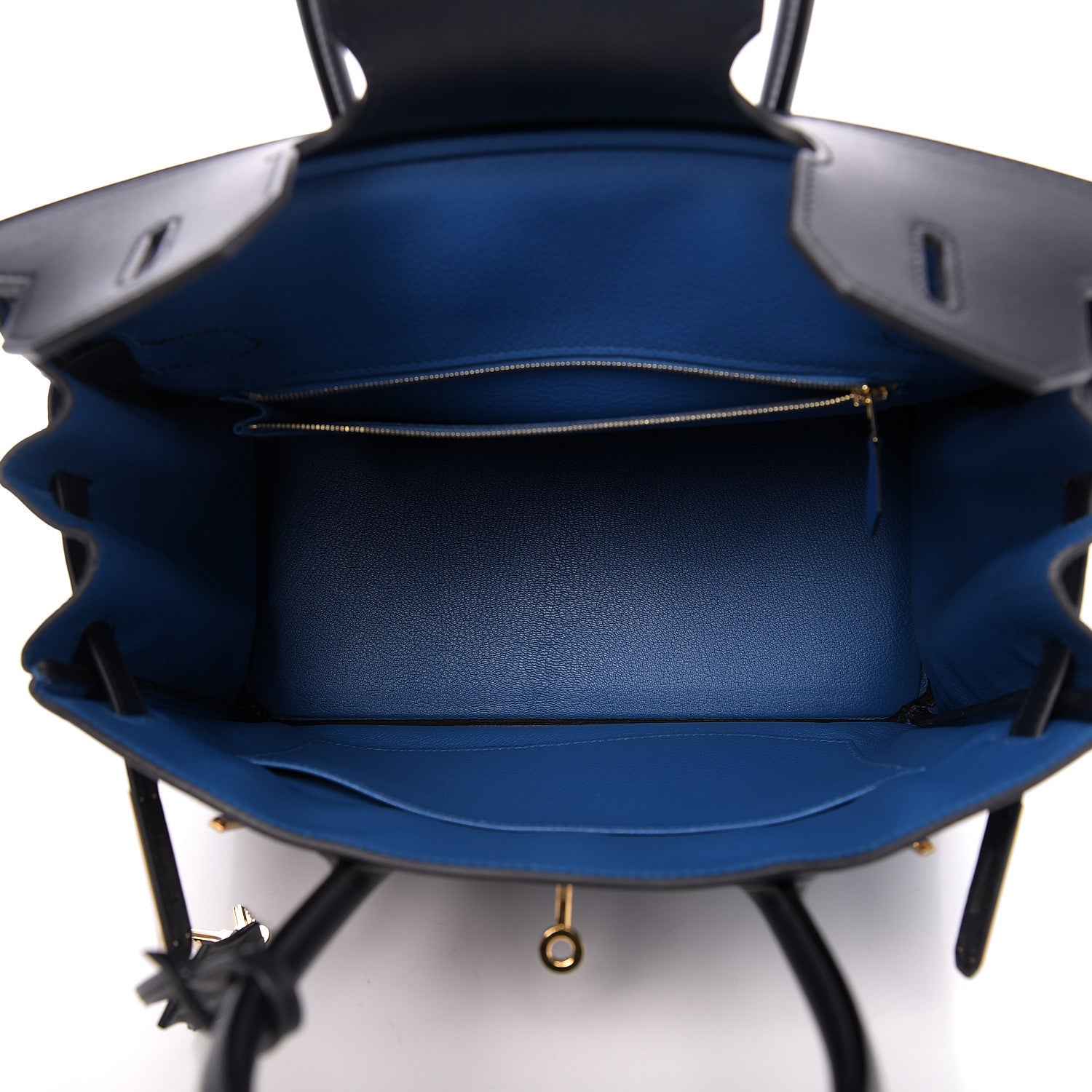 Hermes Taurillon Clemence Sombrero Birkin 30 Bleu Encre Bleu Obscur 4 of 10