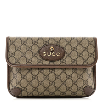 Gucci GG Supreme Monogram Neo Vintage Web Belt Bag Brown 1 of 12