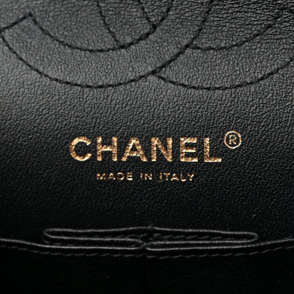 Chanel Calfskin Double Stitch 2.55 Reissue 224 Flap Black 6 of 10
