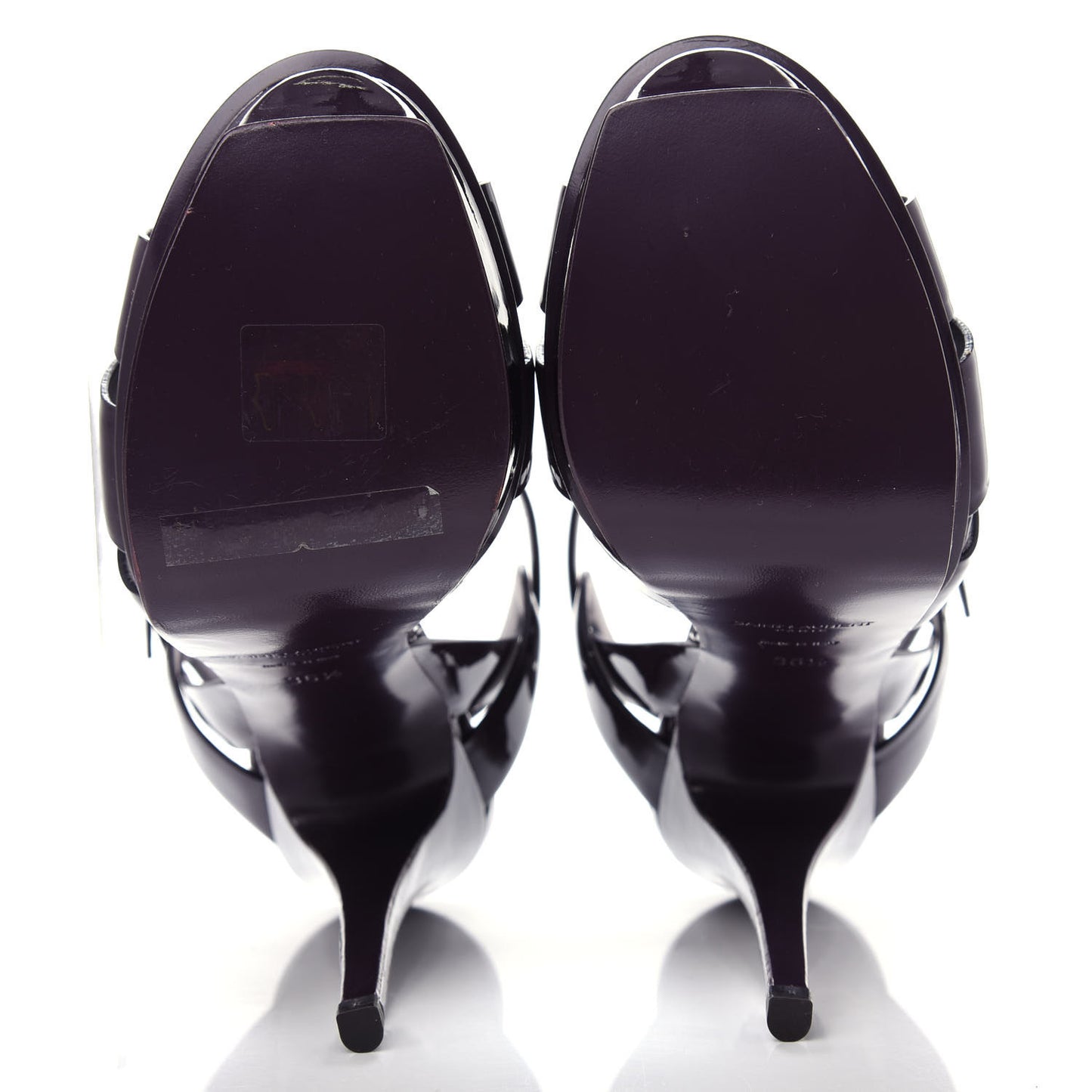 Patent Soft Tribute 105 Platform Sandals 36.5 Prune
