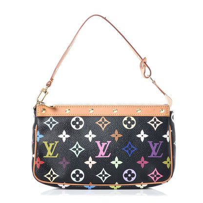Louis Vuitton Monogram Multicolor Pochette Accessories Black 1 of 8