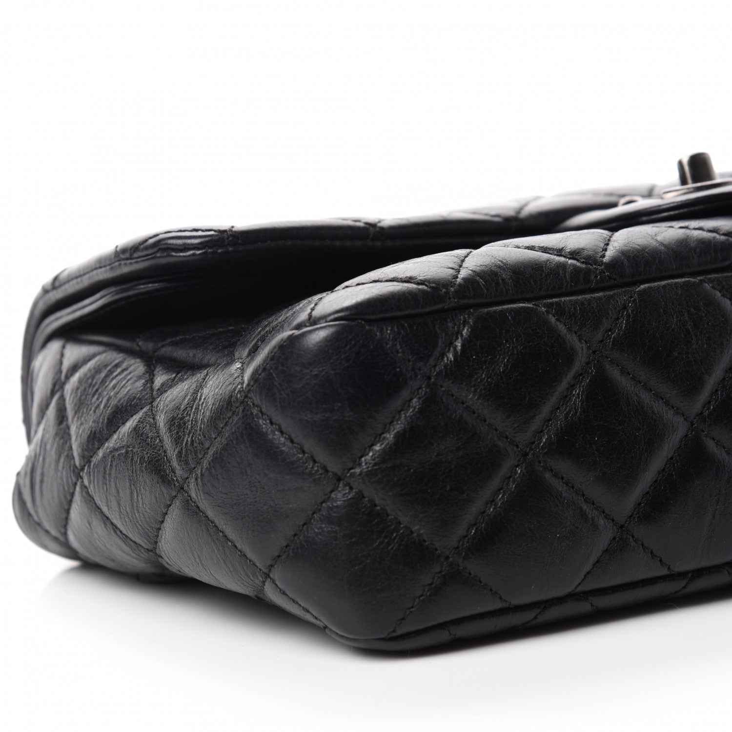 Chanel Calfskin Quilted Large Single Flap Black 6 of 11