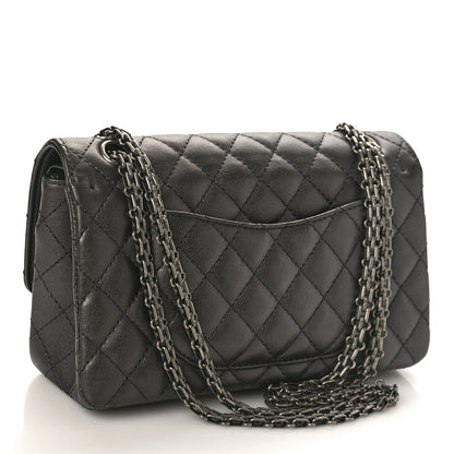 Chanel Metallic Sheepskin Quilted 2.55 Reissue 225 Flap Black 3 of 11