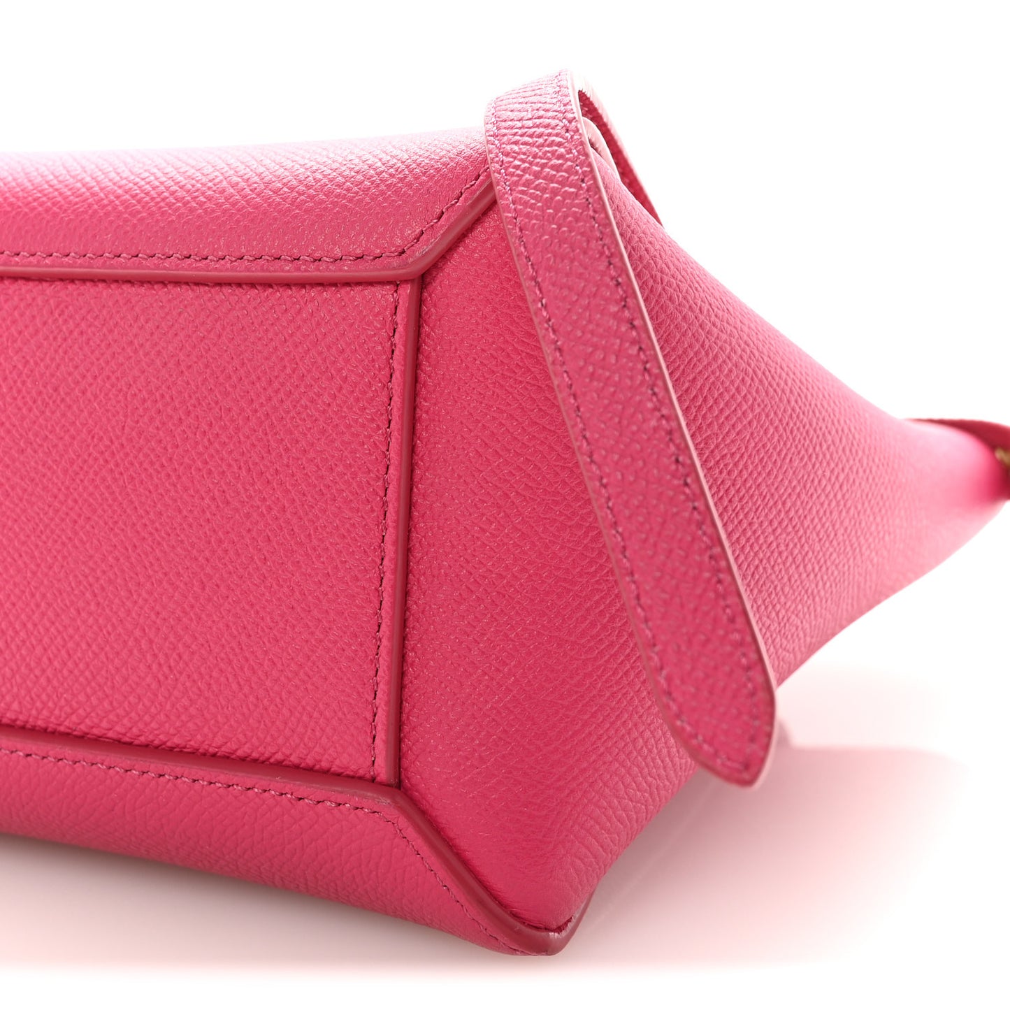 Grained Calfskin Nano Belt Bag Raspberry