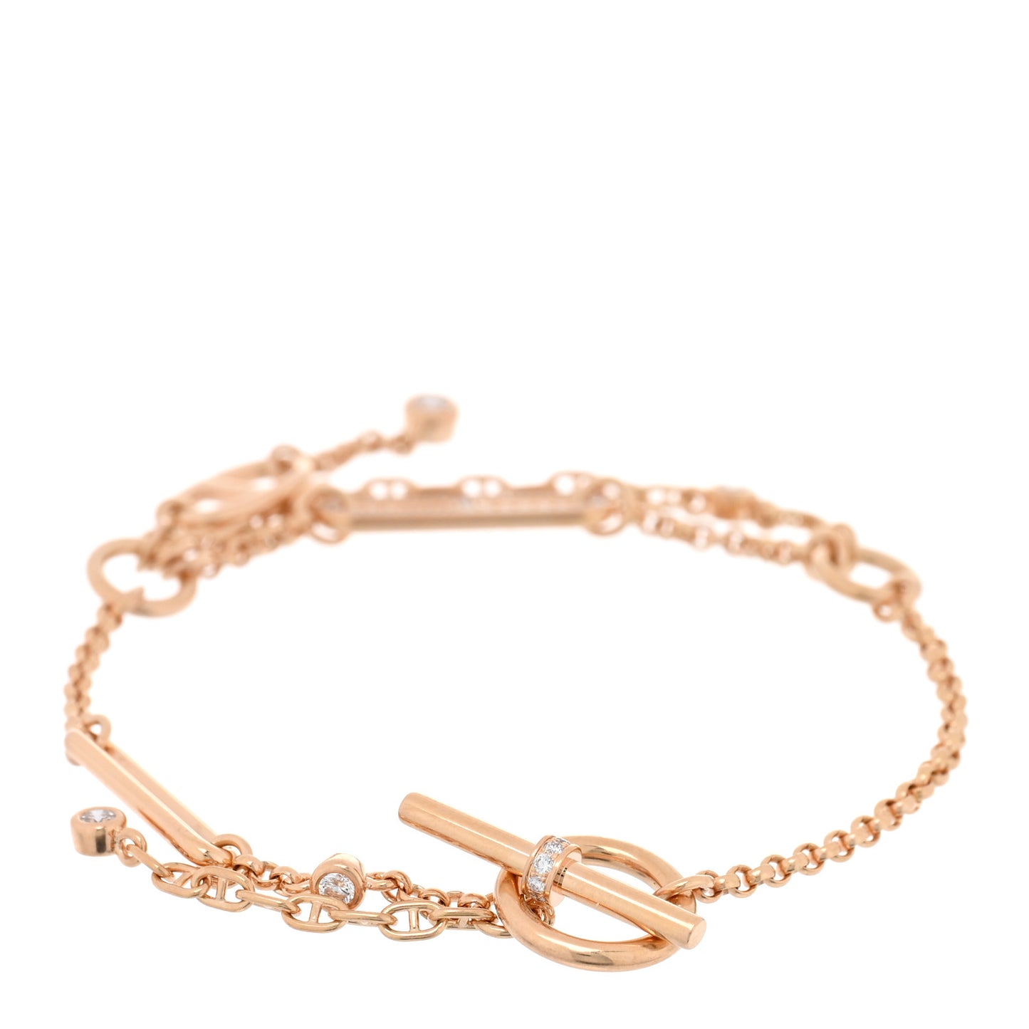 18K Rose Gold Diamond Chaos Bracelet