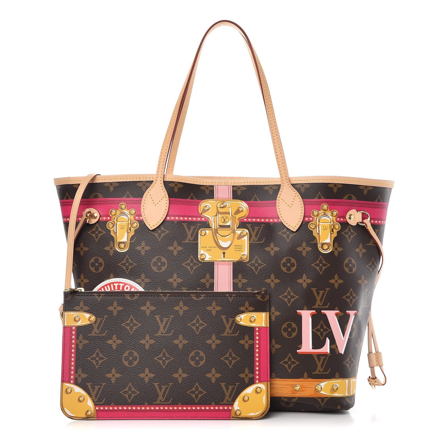 Louis Vuitton Monogram Summer Trunks Neo Neverfull MM 1 of 10
