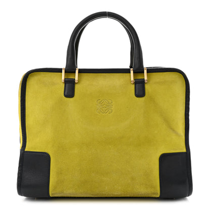 Loewe Suede Calfskin Amazona Yellow Black 1 of 15