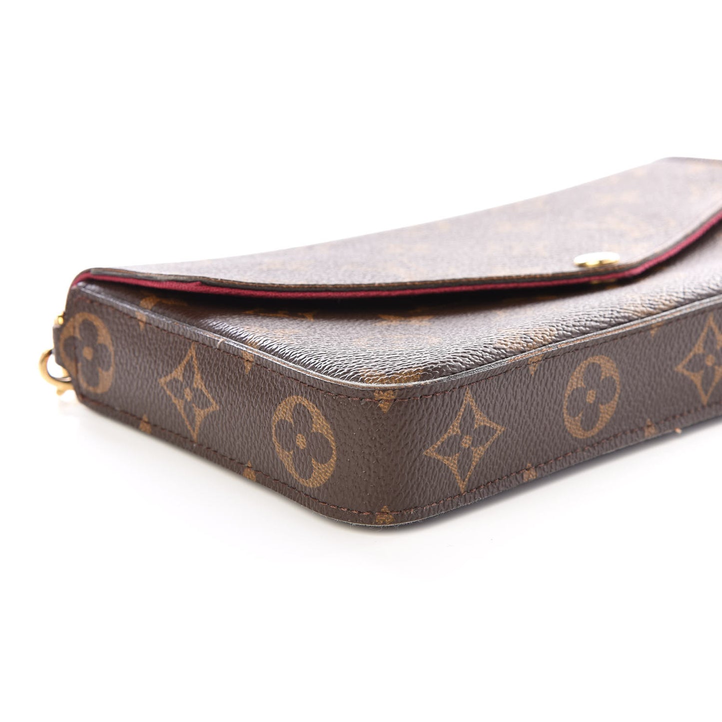 Monogram Pochette Felicie Chain Wallet Fuchsia