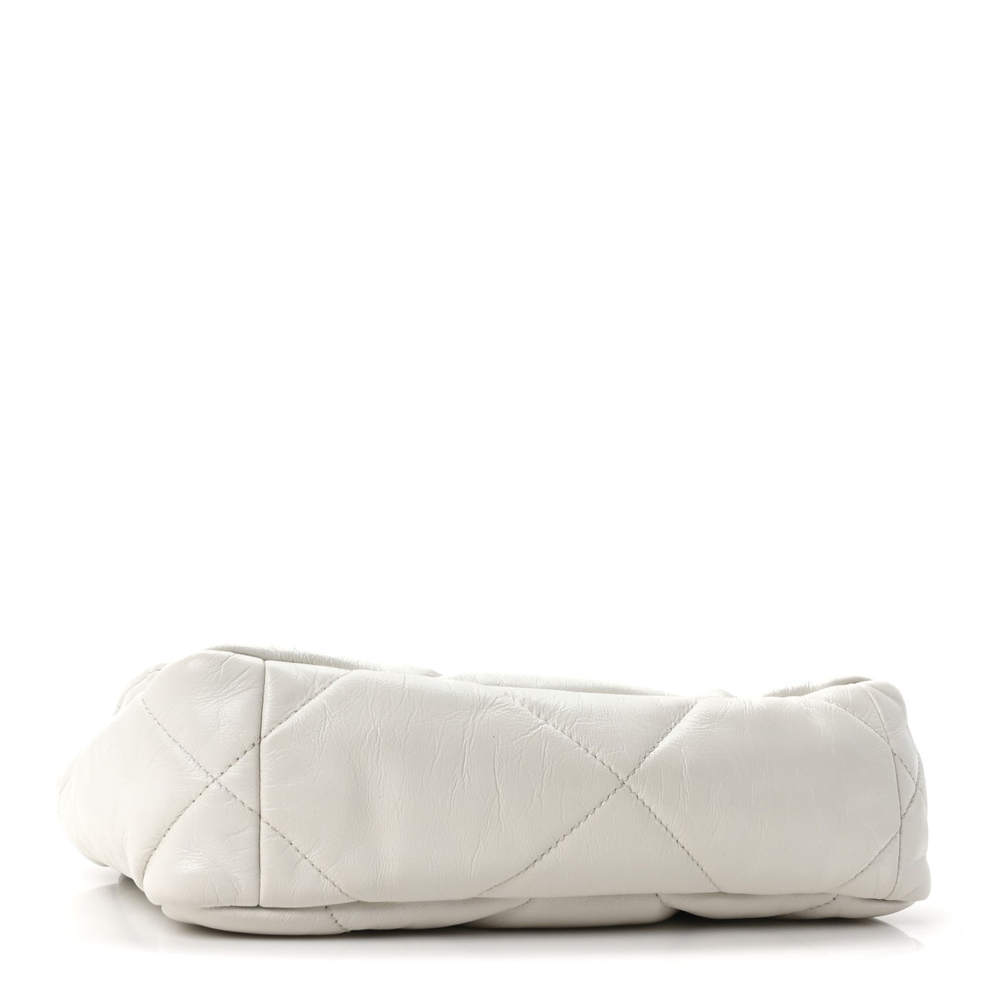 Lambskin Quilted Medium Chanel 19 Flap White