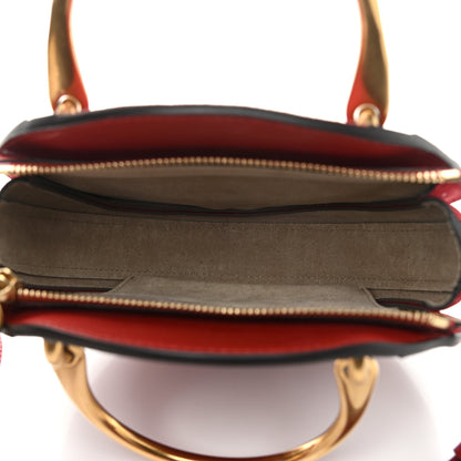 Chloe Shiny Goatskin Smooth Calfskin Suede Small Pixie Bag Dahlia Red 5 of 9