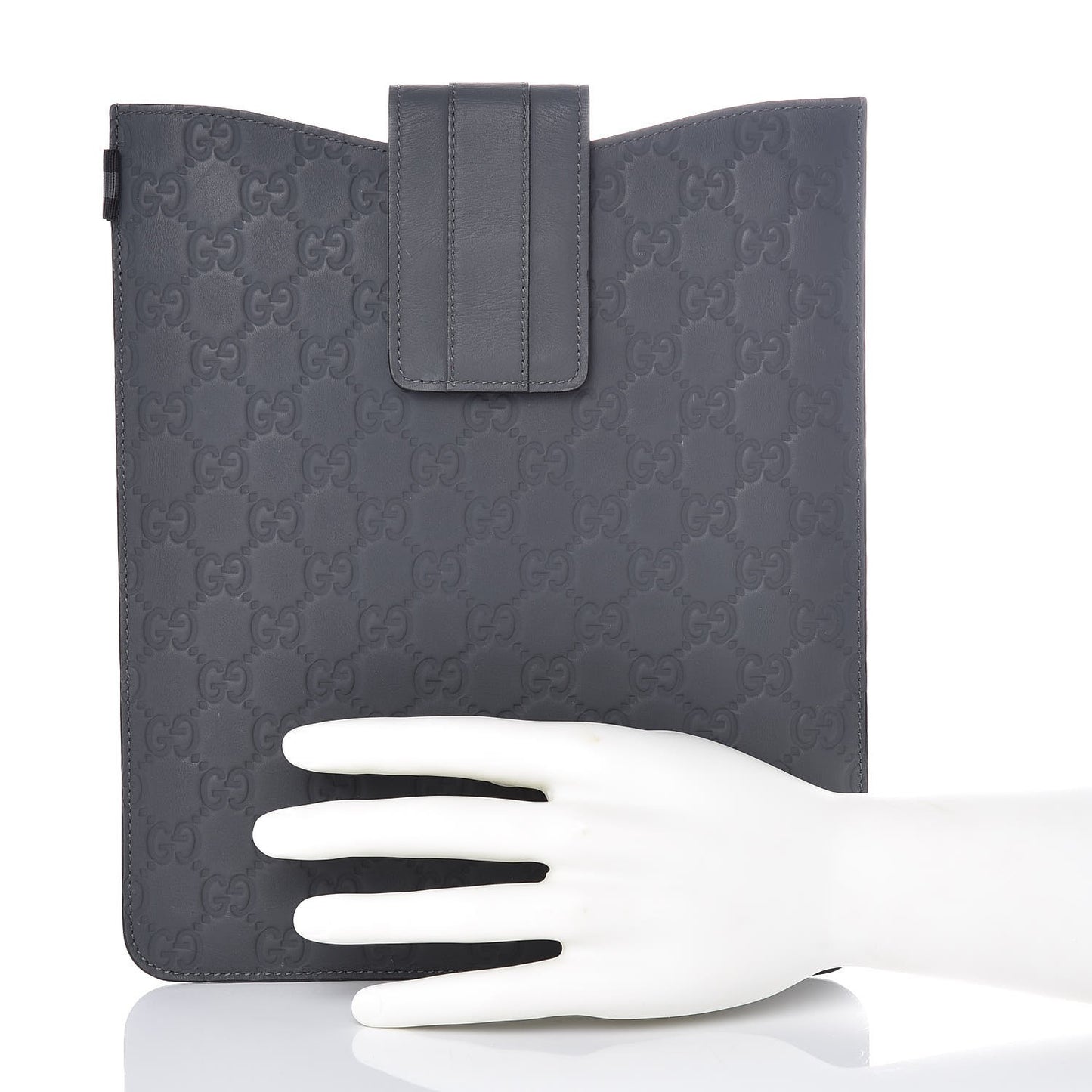 Rubber Guccissima iPad Case Charcoal