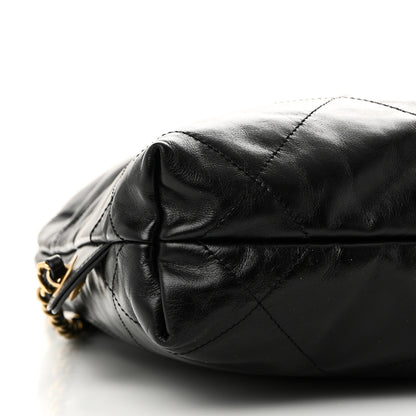 Chanel Shiny Calfskin Quilted Chanel 22 Backpack Black 9 of 10