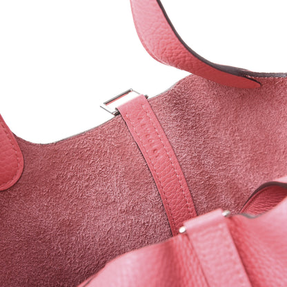 Hermes Taurillon Clemence Picotin Lock 18 PM Rose Azalee 10 of 12