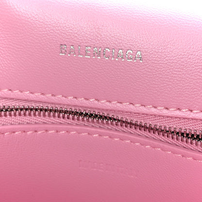 Balenciaga Calfskin S Downtown Shoulder Bag Candy Pink Black 7 of 9