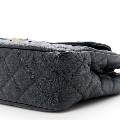 Chanel Caviar Quilted Wavy CC Hobo Black 10 of 10