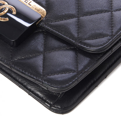 Chanel Sheepskin Quilted Beauty Lock Flap Black 4 of 9