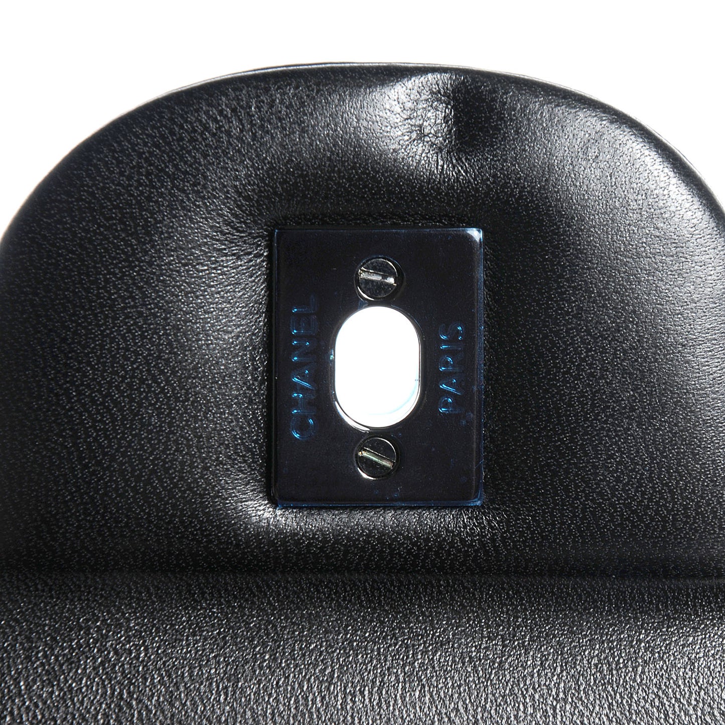 Lambskin Chevron Medium Double Flap Black