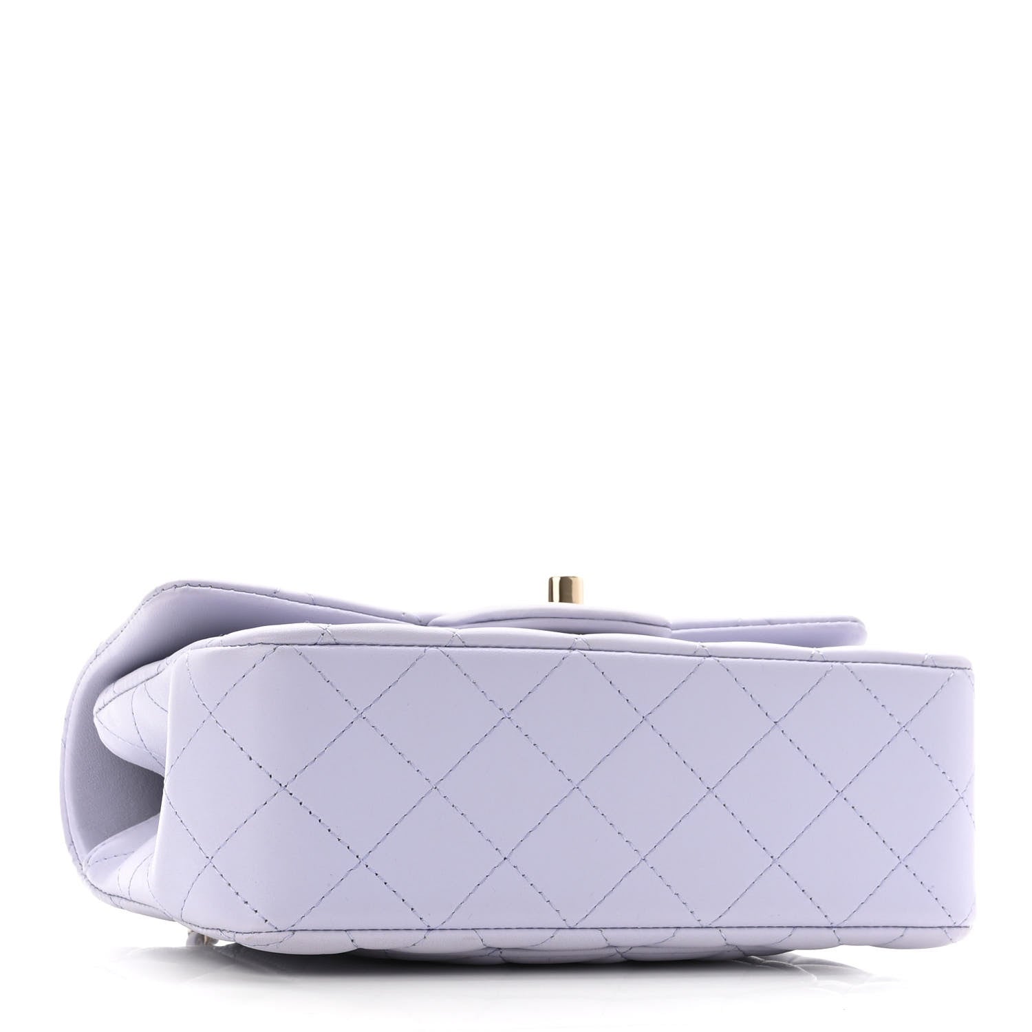 Chanel Lambskin Quilted Mini Top Handle Rectangular Flap Light Purple 4 of 11