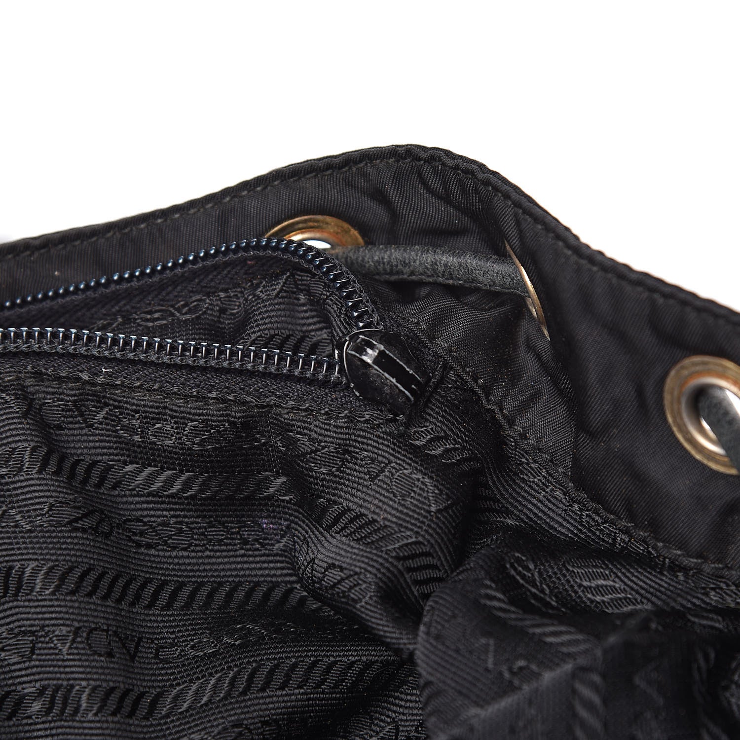 Prada Tessuto Nylon Vela Chain Backpack Black 7 of 17