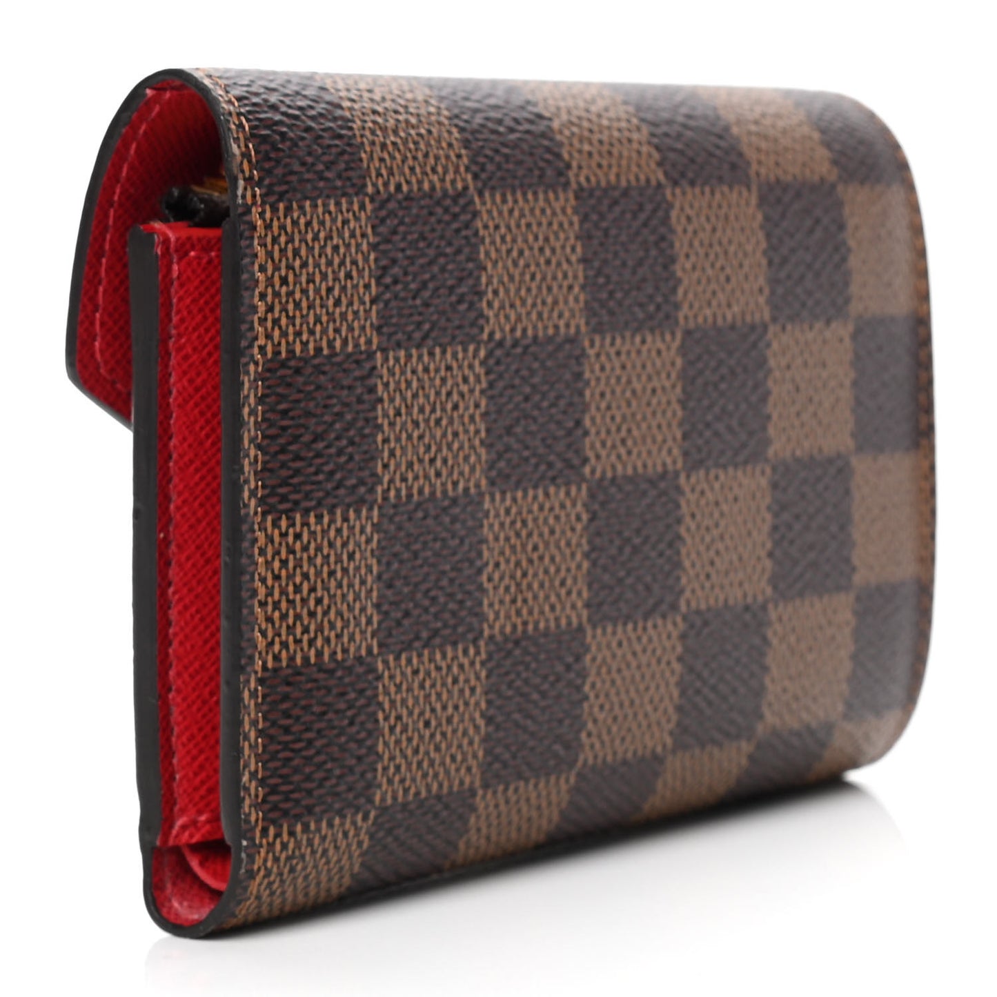 Damier Ebene Victorine Wallet Red