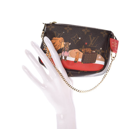 Louis Vuitton Monogram 2018 Christmas Animation Mini Cats Pochette Accessories 2 of 8